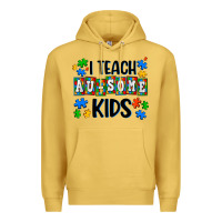 Antique Gold i teach ausome kids Premium Hoodie - AdoDesignShop