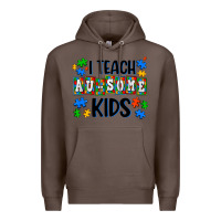 Coffee i teach ausome kids Premium Hoodie - AdoDesignShop