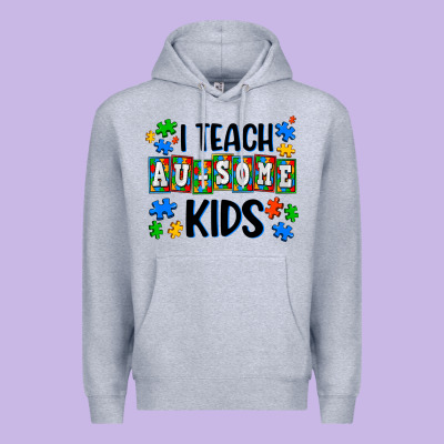 I Teach Ausome Kids Premium Hoodie Designed By Adodesignshop