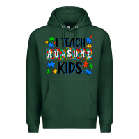 Sports Green i teach ausome kids Premium Hoodie - AdoDesignShop
