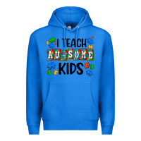 True Royal i teach ausome kids Premium Hoodie - AdoDesignShop
