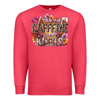 Cardinal i run on caffeine and kisses Premium Sweatshirt - Zillion Design Studio
