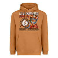Diamonds Are A Girls Best Friend Baseball Heavyweight Hoodie | Teevron
