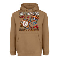 Toasted Coconut diamonds are a girls best friend baseball Heavyweight Hoodie - texasbilliewilder