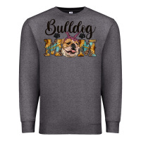 Charcoal Heather western bulldog mom Premium Sweatshirt - RanaPortraitStore
