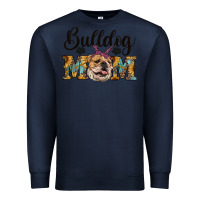 Navy western bulldog mom Premium Sweatshirt - RanaPortraitStore