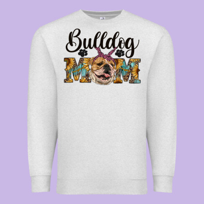 Western Bulldog Mom Premium Sweatshirt Designed By Ranaportraitstore