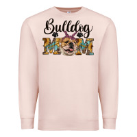Pale Pink western bulldog mom Premium Sweatshirt - RanaPortraitStore