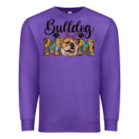 Purple western bulldog mom Premium Sweatshirt - RanaPortraitStore