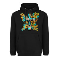 Black faith sunflower cross Heavyweight Hoodie - Zillion Design Studio
