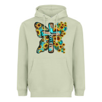 Matcha faith sunflower cross Heavyweight Hoodie - Zillion Design Studio