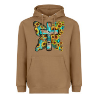 Toasted Coconut faith sunflower cross Heavyweight Hoodie - Zillion Design Studio