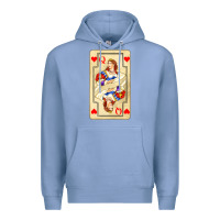 Love Playing Cards Queen Premium Hoodie | Teevron