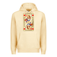 Pina Colada love playing cards queen Premium Hoodie - AdoDesignShop