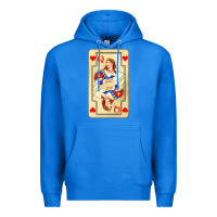 True Royal love playing cards queen Premium Hoodie - AdoDesignShop