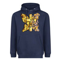 Navy faith child cancer cross Heavyweight Hoodie - Zillion Design Studio