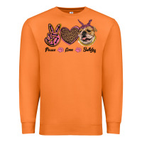 Carrot peace love bulldog Premium Sweatshirt - RanaPortraitStore