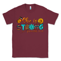Burgundy she is strong Classic Tee - BundleAndBundleShop