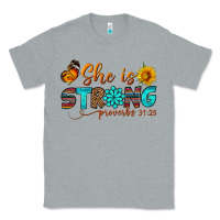 Heather Grey she is strong Classic Tee - BundleAndBundleShop