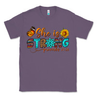 Lavender she is strong Classic Tee - BundleAndBundleShop