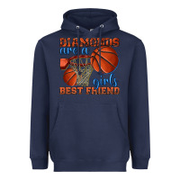Navy diamonds are a girls best friend basketball Heavyweight Hoodie - texasbilliewilder