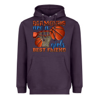 Plum diamonds are a girls best friend basketball Heavyweight Hoodie - texasbilliewilder