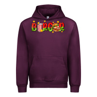 Mauve Wine burger with coke and stars Urban Hoodie - AdoDesignShop