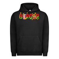 Pigment Black burger with coke and stars Urban Hoodie - AdoDesignShop
