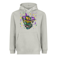 Moon Dust Mardi gras mask french bulldog Heavyweight Hoodie - RanaPortraitStore