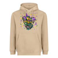 Mushroom Mardi gras mask french bulldog Heavyweight Hoodie - RanaPortraitStore