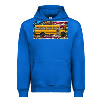 Cobalt school bus camouflage american flag license plate Urban Hoodie - Artiststas
