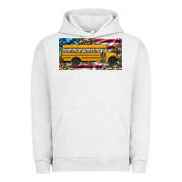 Pigment Lunar Rock school bus camouflage american flag license plate Urban Hoodie - Artiststas