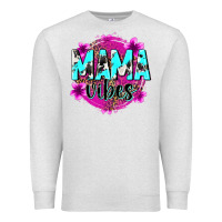 Oatmeal Heather mama vibes Premium Sweatshirt - Zillion Design Studio