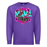 Purple mama vibes Premium Sweatshirt - Zillion Design Studio
