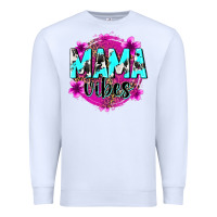 White mama vibes Premium Sweatshirt - Zillion Design Studio