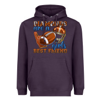 Plum diamonds are a girls best friend football Heavyweight Hoodie - texasbilliewilder