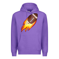 Purple american football Premium Hoodie - JahusDesignShop
