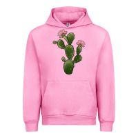 Fuchsia Pink cactus 2 Urban Hoodie - JahusDesignShop