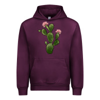 Mauve Wine cactus 2 Urban Hoodie - JahusDesignShop