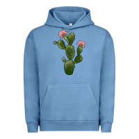 Pigment Pebble Blue cactus 2 Urban Hoodie - JahusDesignShop