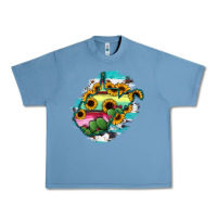 Pebble Blue west virginia map sunflower cactus serape Urban Heavy Tee - RanaPortraitStore