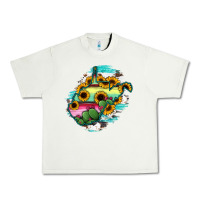 Pistachio west virginia map sunflower cactus serape Urban Heavy Tee - RanaPortraitStore