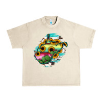 Sandshell west virginia map sunflower cactus serape Urban Heavy Tee - RanaPortraitStore