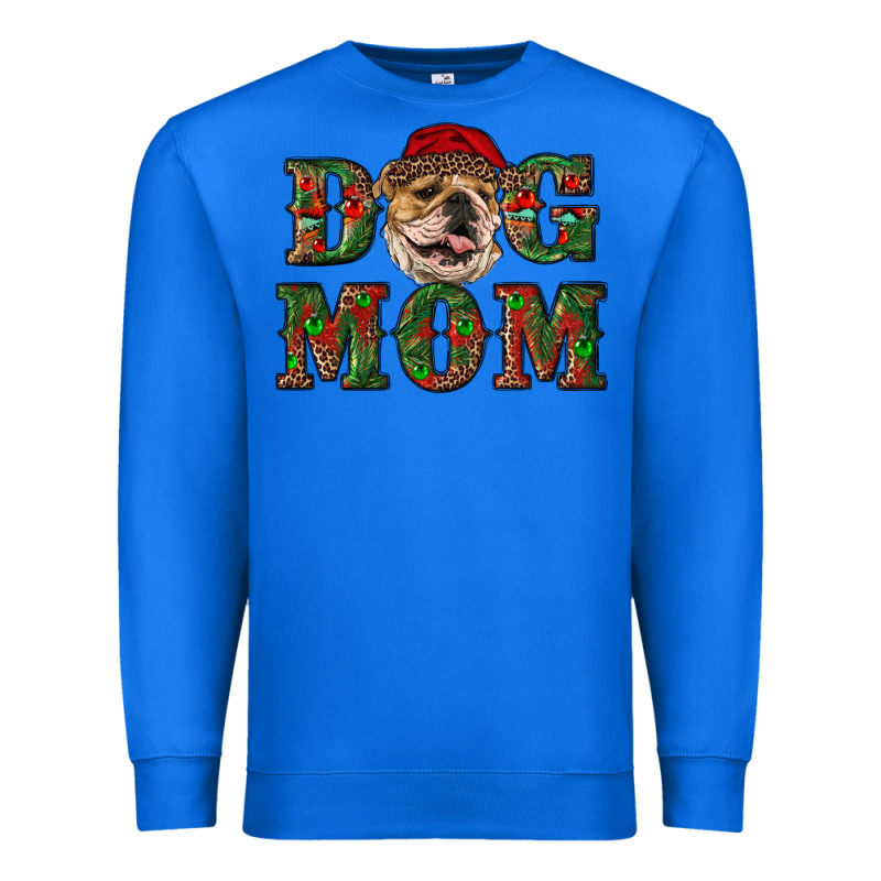 English Bulldog Mom Christmas Premium Sweatshirt by RanaPortraitStore | Teevron