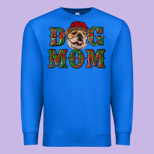 English Bulldog Mom Christmas Premium Sweatshirt Designed By Ranaportraitstore