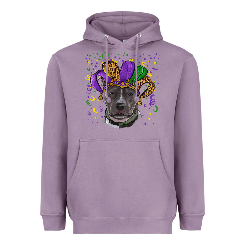 Mardi Gras Pitbull With Hat Heavyweight Hoodie by RanaPortraitStore | Teevron