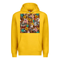 Lemon cow and western seamless pattern Premium Hoodie - BundleAndBundleShop