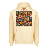 Cow And Western Seamless Pattern Premium Hoodie | Teevron