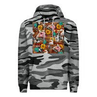 Slate Camo cow and western seamless pattern Premium Hoodie - BundleAndBundleShop