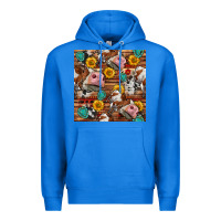 True Royal cow and western seamless pattern Premium Hoodie - BundleAndBundleShop